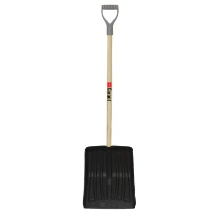 Garant 13.9-Inch Snow Shovel With Hardwood Handle And Poly Blade 1