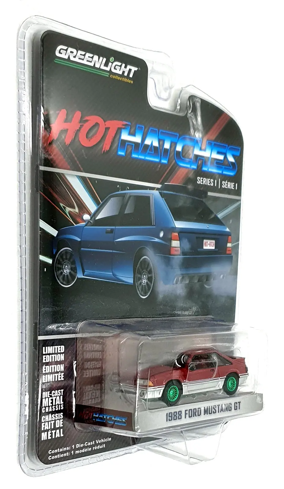 Greenlight 1/64 Scale 47080-C - 1988 Ford Mustang Gt - Chase 1