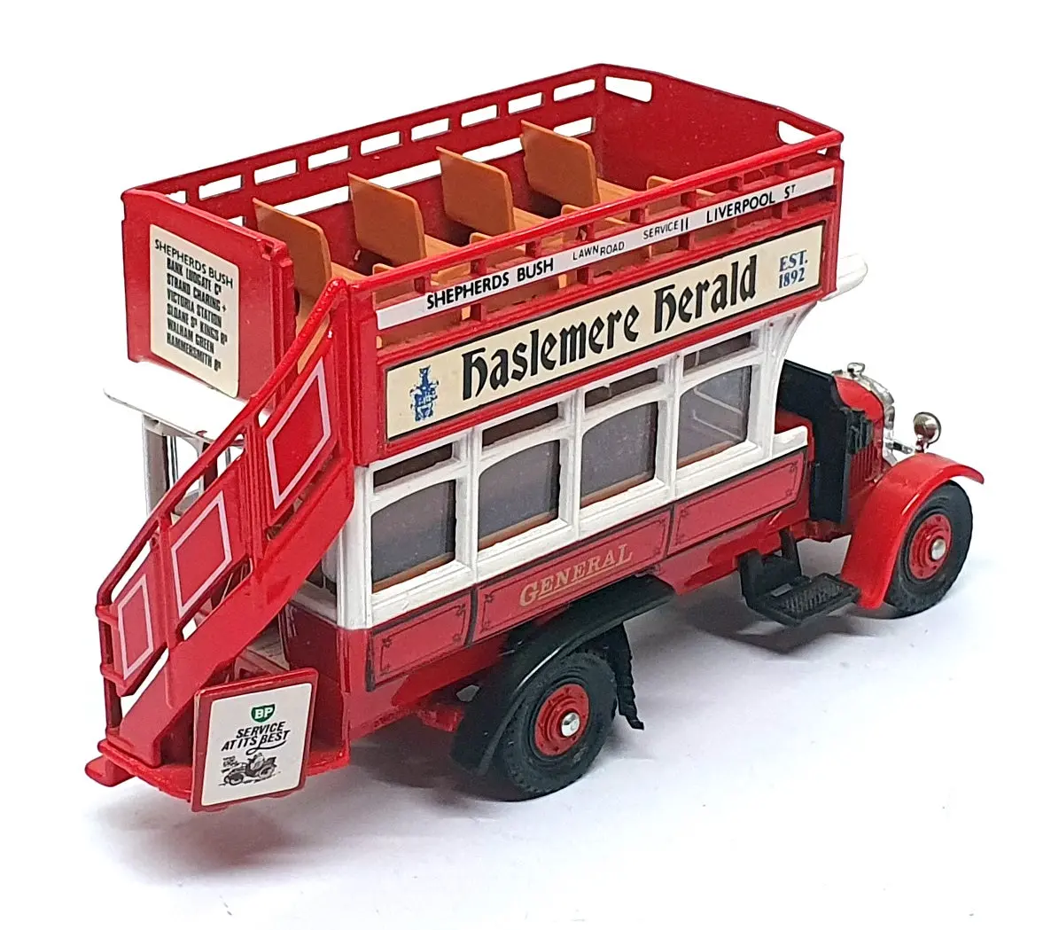 Corgi Appx 15Cm Long Diecast Tcb03c - Thornycroft Bus Reworked 2