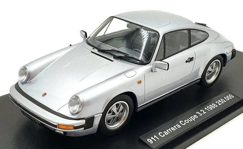 Kk Scale 1/18 Scale Diecast Kkdc180711 - Porsche Carrera Coupe 1988 - Silver 1
