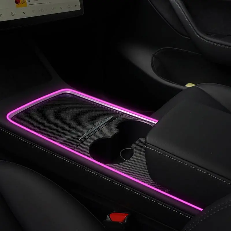 Model 3/Y Interior Led Dashboard + Center Console Light Strip + App Controller For Tesla(2017-2024) 1