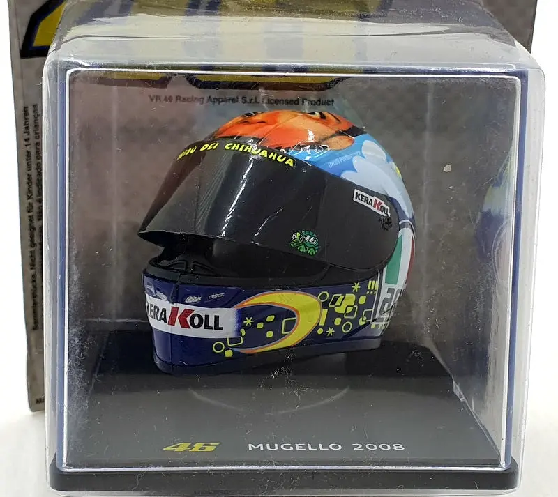 Altaya 1/5 Scale Mt9ala0016 Helmet Motogp Valentino Rossi Mugello 2008 #46 1