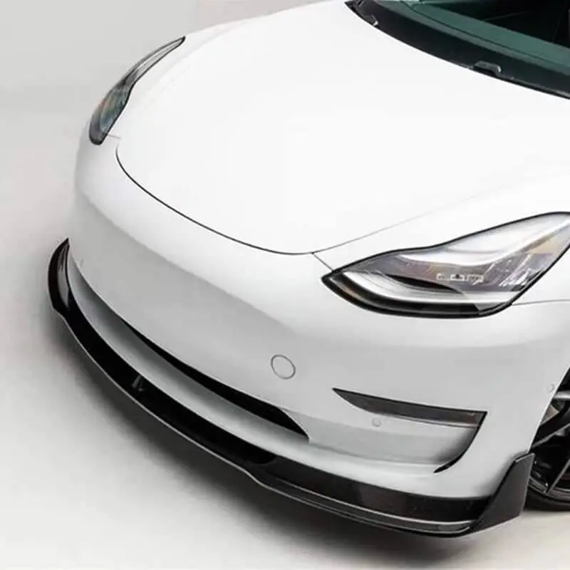 [Real Carbon Fiber] Front Bumper Lip Kit For Model 3 (2017-2023) 1