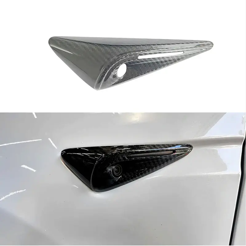 [Real Carbon Fiber] Turn Signal Cover For Model X (1 Pair) 2021+ 1