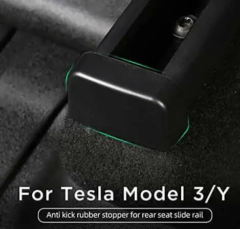 Anti-Kick Rear Seat Slide Rails Cover For Model 3/Y Accessories (2 Pairs) (2017+) 1
