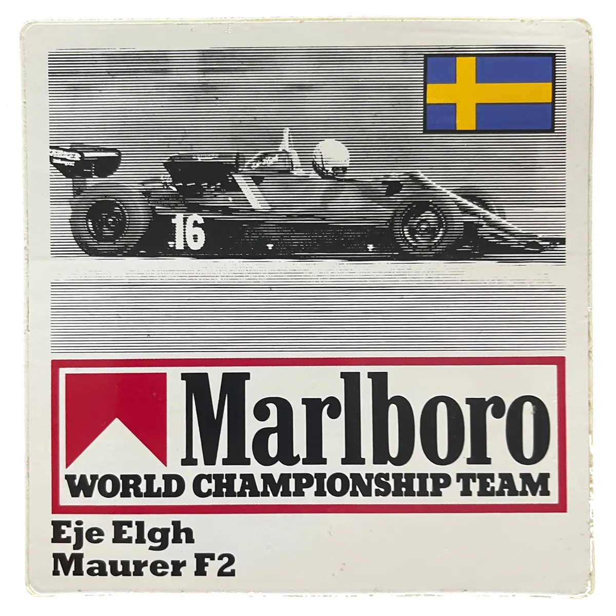 Marlboro-World-Championship-Team-Driver-Sticker- Eje Elgh - Maurer F2 1