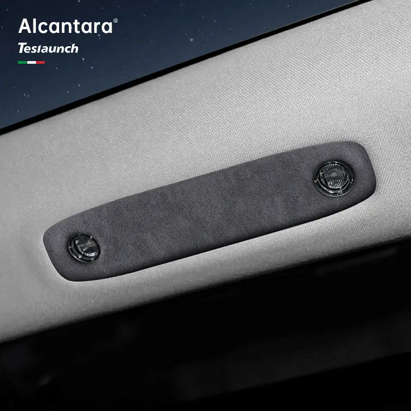 Alcantara Reading Light Cover For Tesla Model 3/Y 1