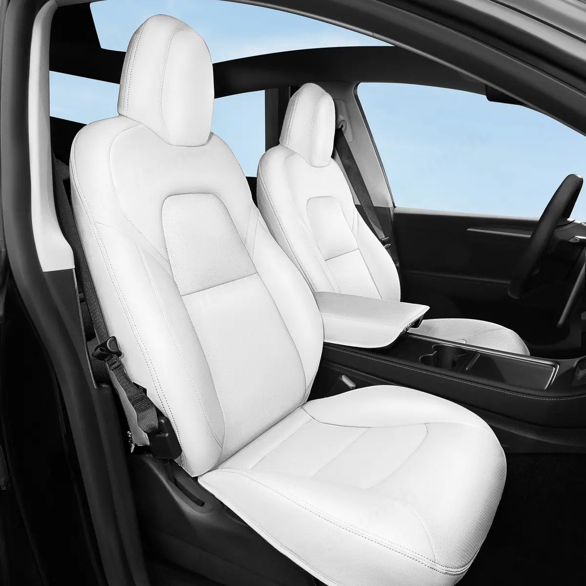All-Inclusive Tesla Model Y 7 Seater Seat Cover (2Nd-Row 40/60 Split Bench Design) 6