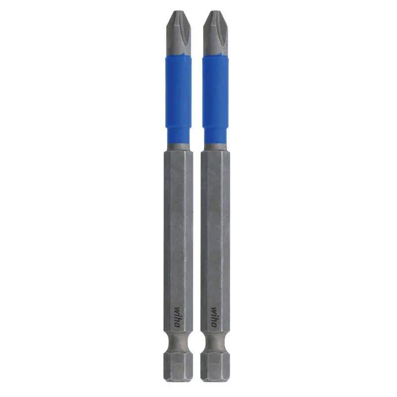 Wiha 3.5 In. Terminatorblue Impact Bit Phillips #2 2 Pack 1