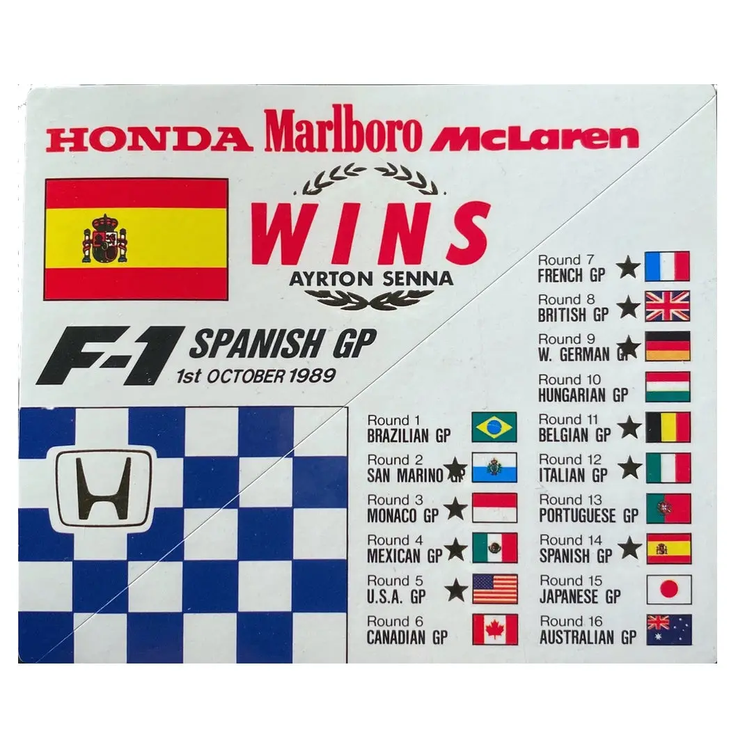 Honda Wins - Spanish -1989 1