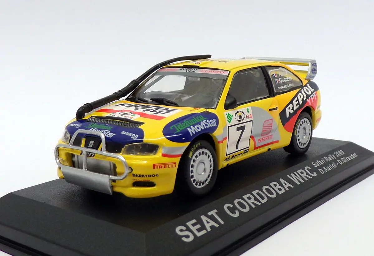 Altaya 1/43 Scale Al121219 - Seat Cordoba Wrc - #7 Safari Rally 2000 1