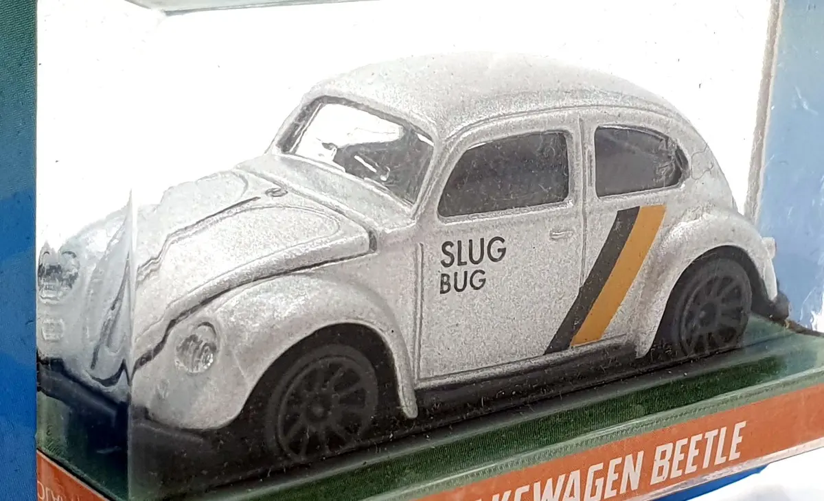 Jada Toys 1/64 Scale 100426P - Volkswagen Beetle Slug Bug - Silver 1