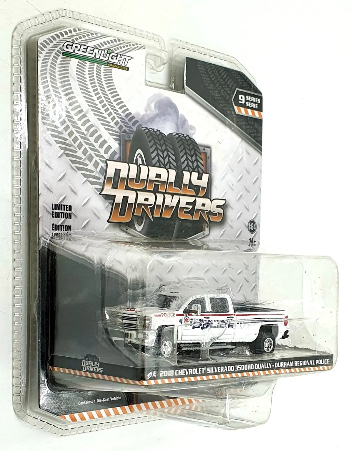 Greenlight 1/64 Scale 46090-C - 2018 Chevrolet Silverado 3500Hd Dually Police 1