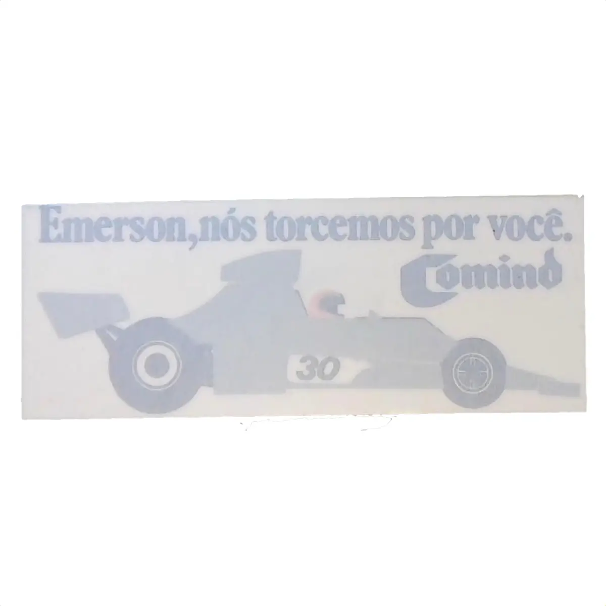 Fittipaldi Window Sticker From Brazil 1