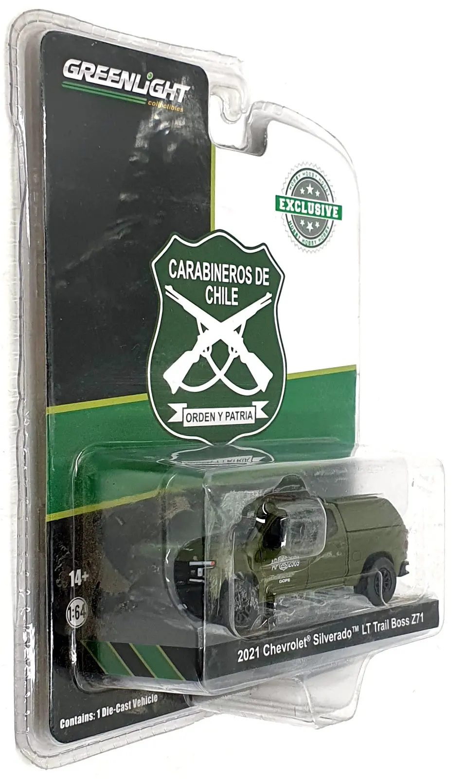 Greenlight 1/64 Scale 30318 - 2021 Chevrolet Silverado Lt Trail Boss Z71 Police 1