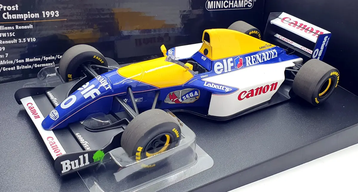 Minichamps 1/18 Scale 180 930000 Williams Renault Fw15c D.Hill 1993 #0 1