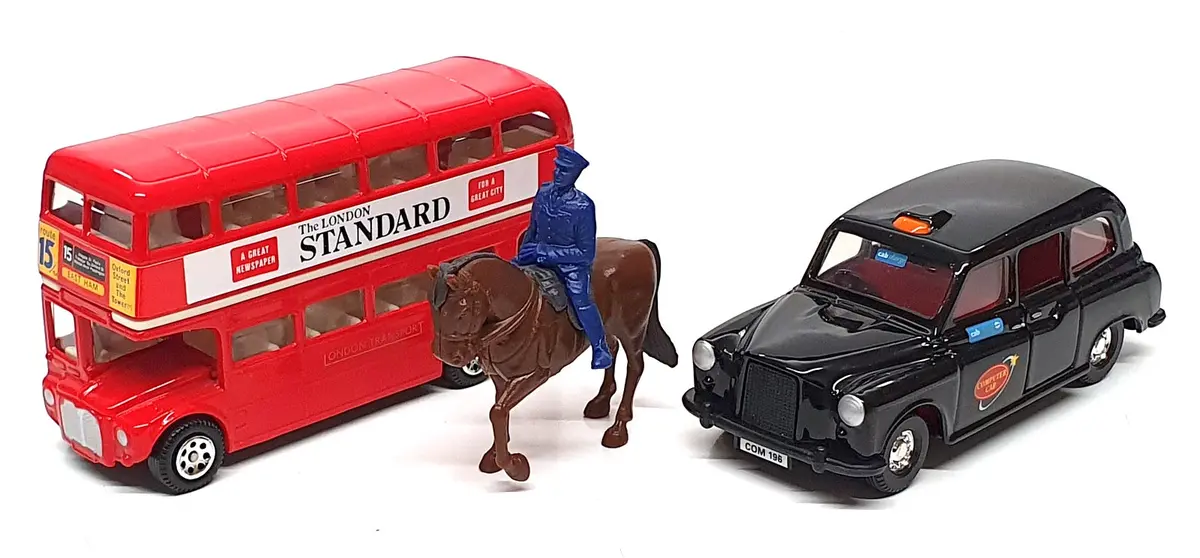 Corgi Diecast 60003 - London Gift Set Rm Bus Taxi & Mounted Policeman 1