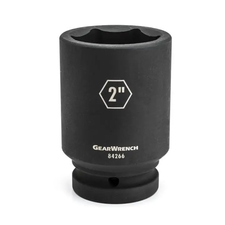 Gearwrench 84256 Impact Socket Set – Chrome Molybdenum Deep-Wall Socket For High-Torque Applications 1