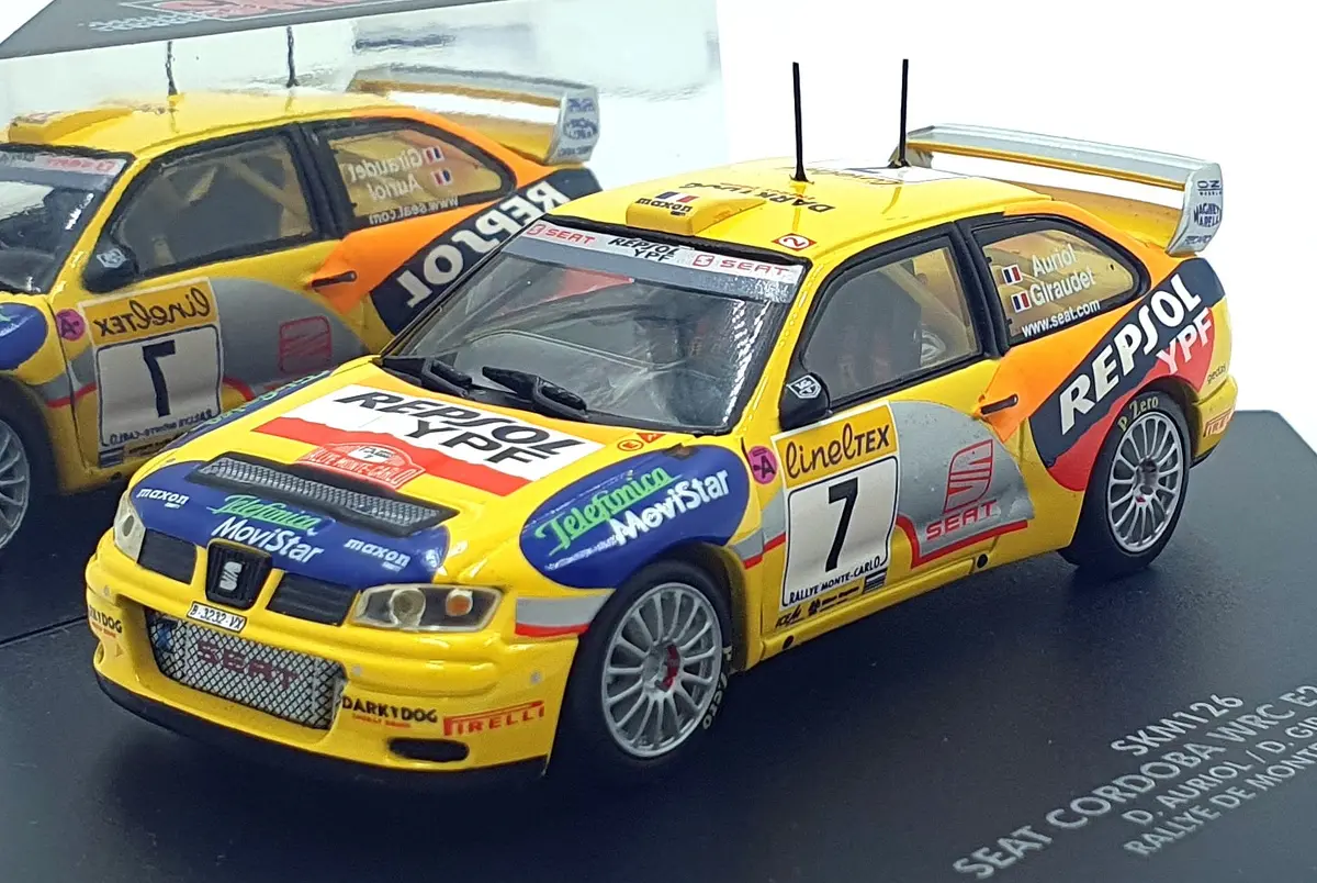 Skid 1/43 Scale Skm126 - Seat Cordoba Wrc E2 #7 Monte Carlo Rally 2000 1