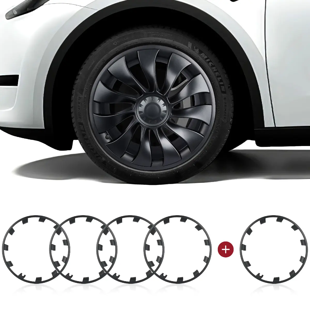 Model Y Rim Protector For 21'' Uberturbine And 20'' Induction Wheel Ultimate Protection Refreshed Wheels(4 Pack) 15
