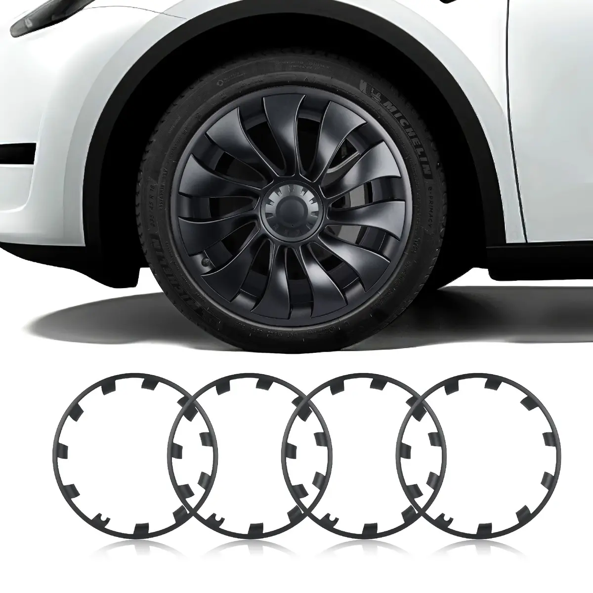 Model Y Rim Protector For 21'' Uberturbine And 20'' Induction Wheel Ultimate Protection Refreshed Wheels(4 Pack) 1
