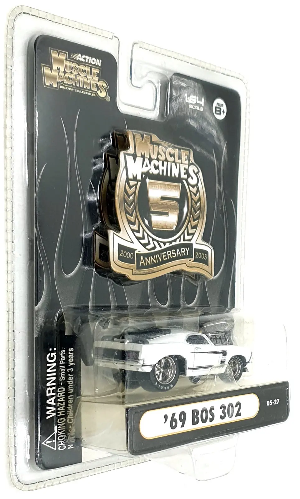 Action 1/64 Scale 71161 - 1969 Ford Mustang Boss 302 - White 1