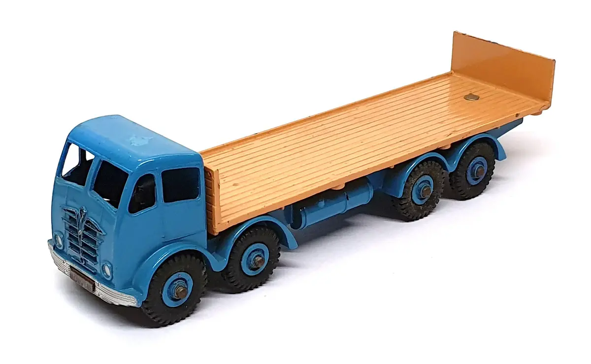 Dinky Supertoys Original 903 - Foden Flat Truck With Tailboard - Blue/Beige 1