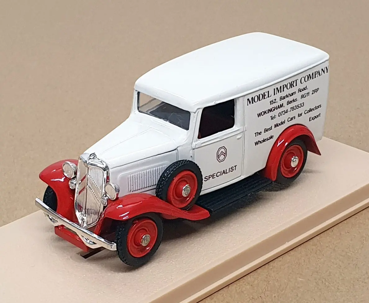 Eligor 1/43 Scale El43c - 1934 Citroen Van Model Import Co. - White/Red 1