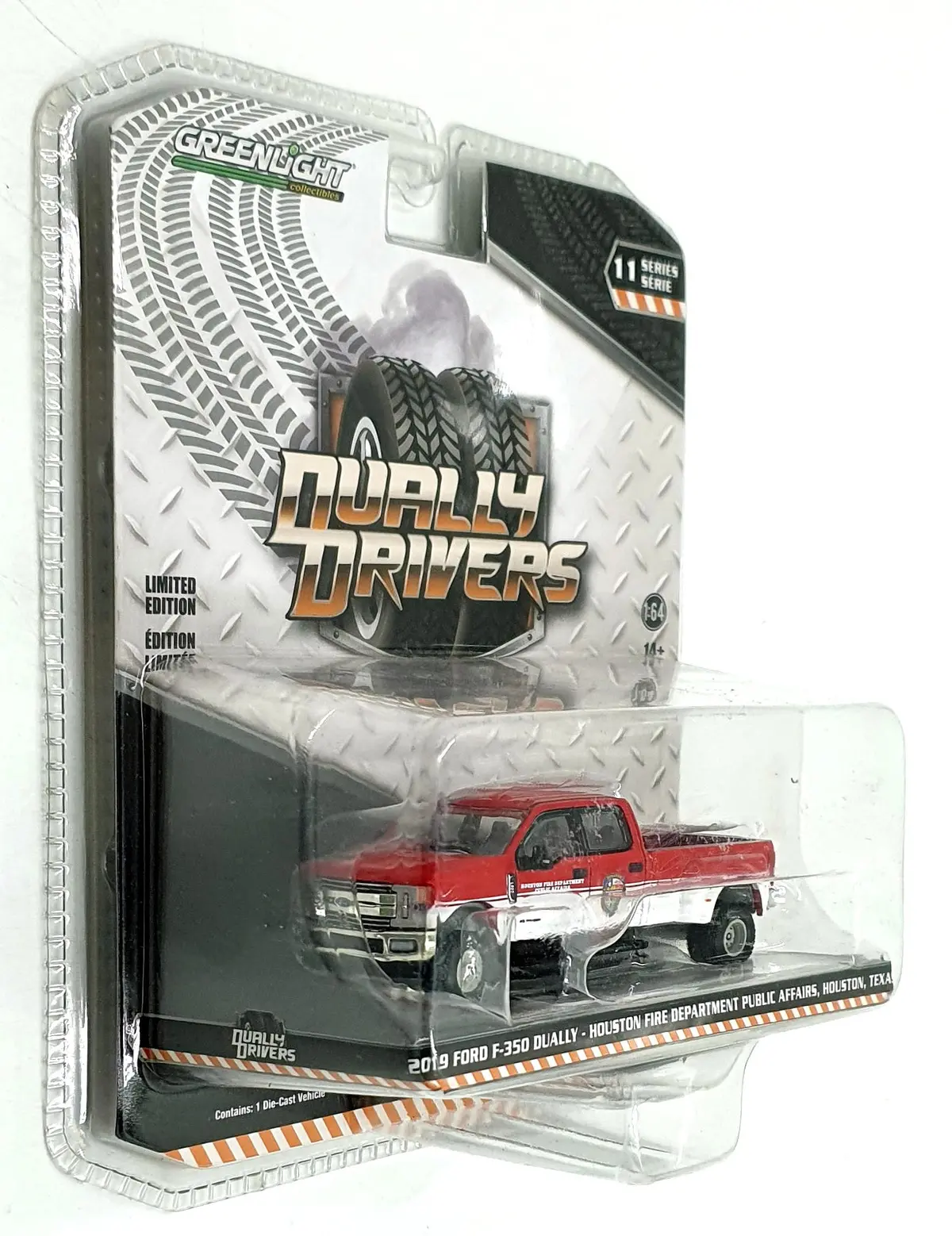 Greenlight 1/64 Scale 46110-D - 2019 Ford F-350 Dually Houston Fire Dept. 1
