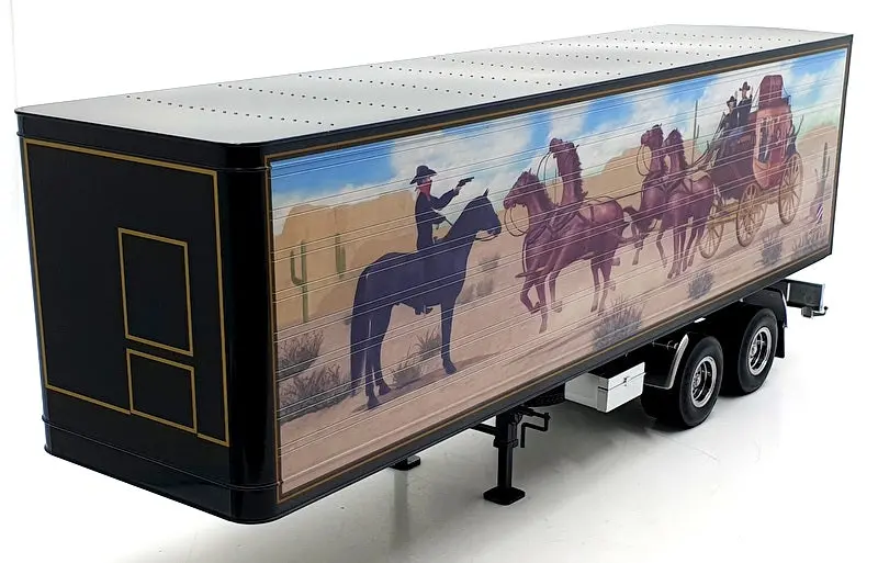 Kk Scale Road Kings 1/18 Scale Rk180164 - Semi Automatic Truck Trailer Blue 1