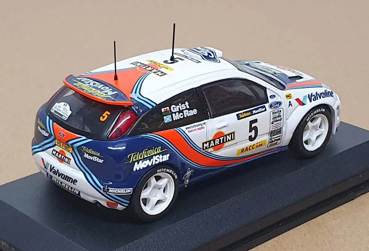 Altaya 1/43 Scale Ff005 - Ford Focus Wrc #5 Rally Catalunya 2000 Mcrae/Grist 2