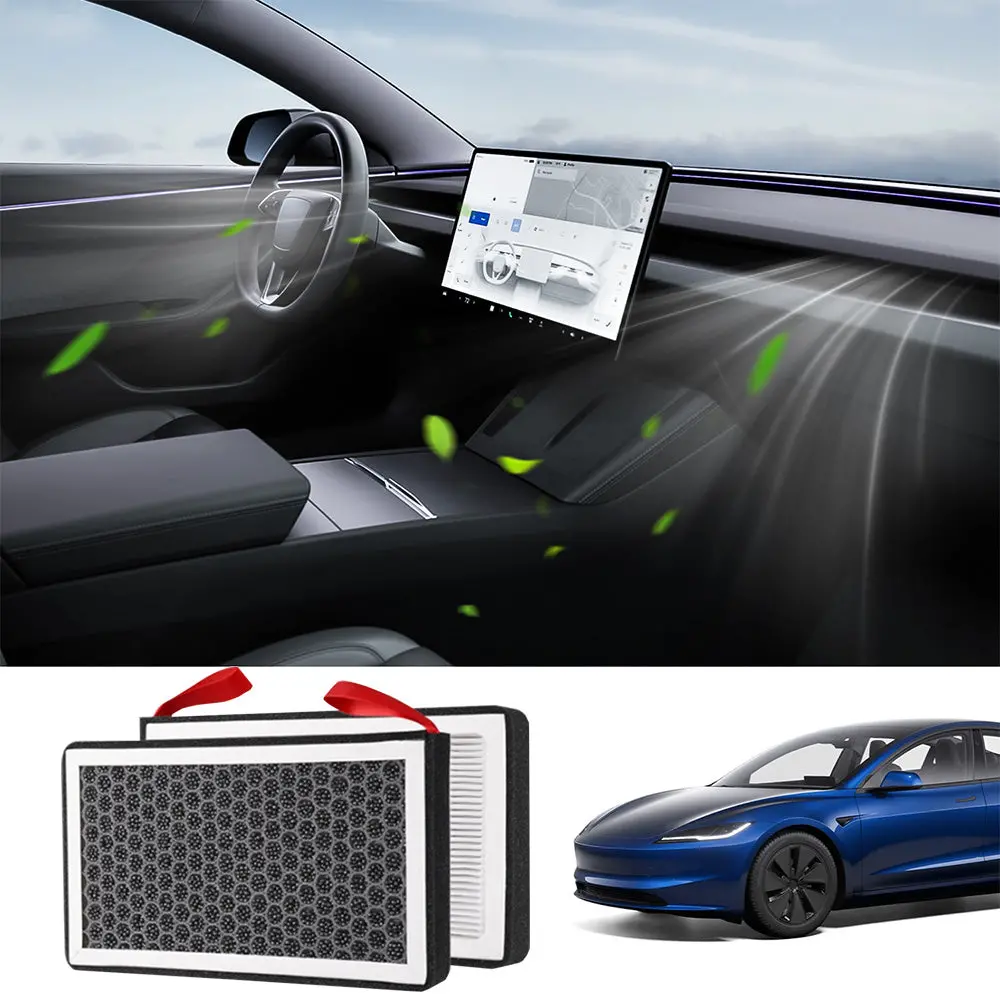 Cabin Air Filter & Hepa Filter With Activated Carbon For Tesla Model 3 2