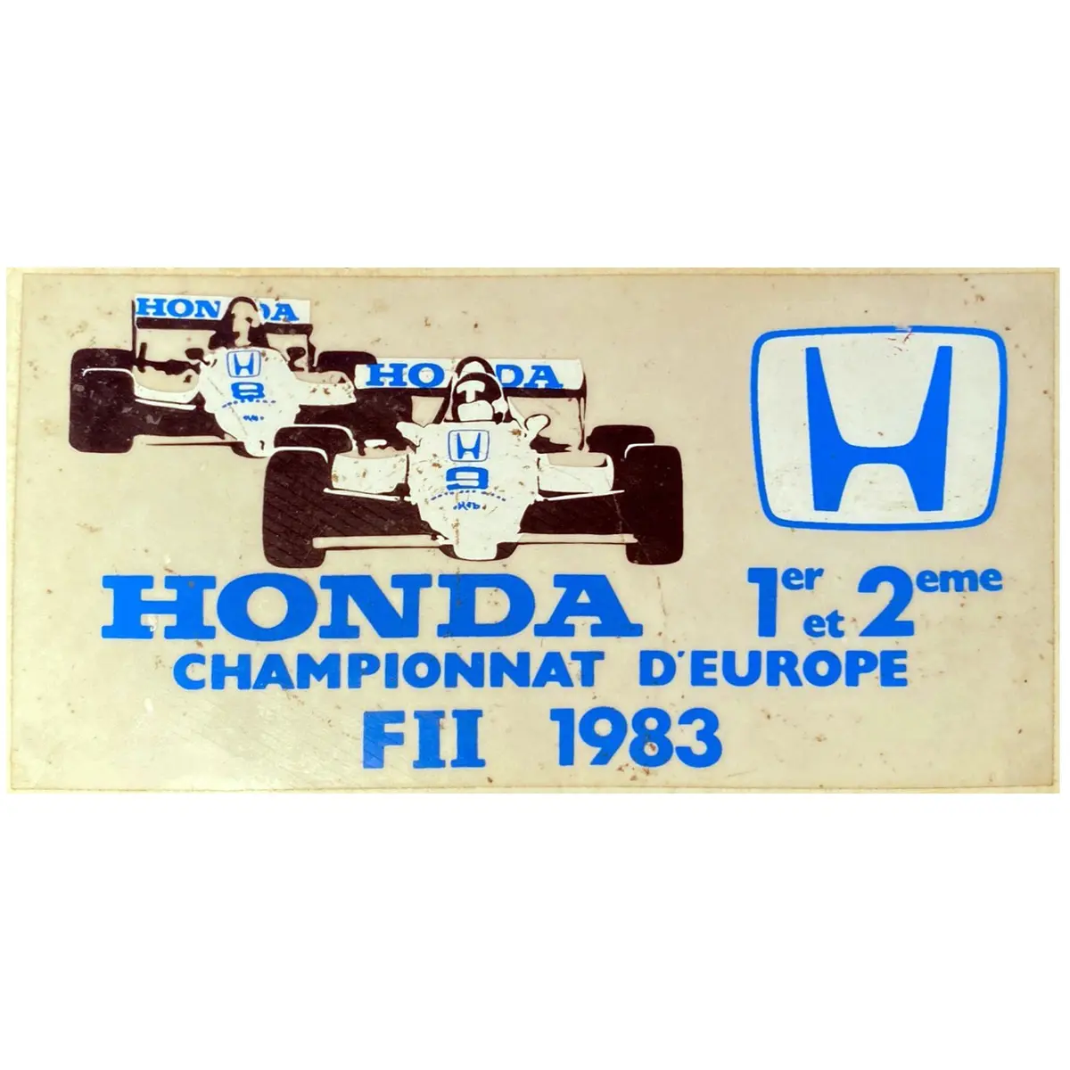Honda Championnat D'europe 1983 F2 1