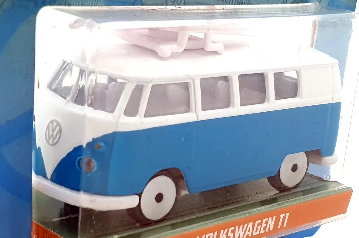 Jada Toys 1/64 Scale 100426G - Volkswagen T1 Van - Blue/White 1