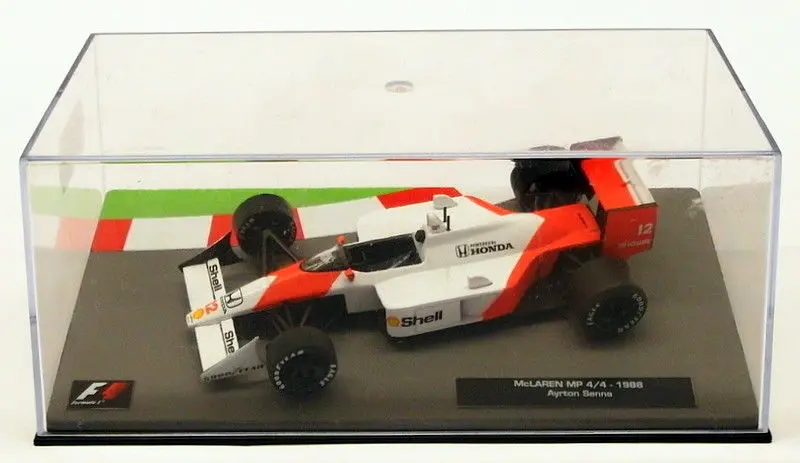 Altaya 1/43 Scale Model Car Jk8218s - F1 Mclaren Mp 4/4 1988 - Ayrton Senna 1