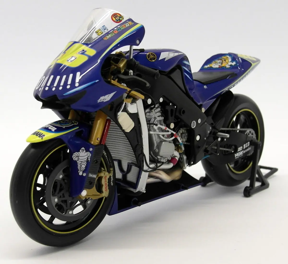 Minichamps 1/12 Scale Diecast 122 043046 Yamaha Yzr-M1 Moto Gp 2004 Rossi Go!!!! 1