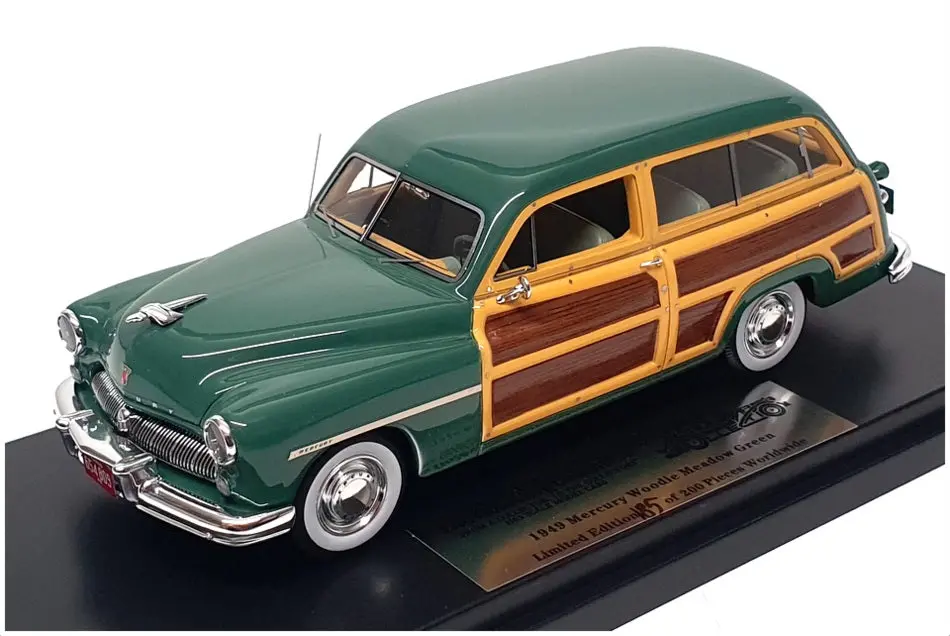 Goldvarg 1/43 Scale Gc-050A - 1949 Mercury Woodie - Meadow Green 1