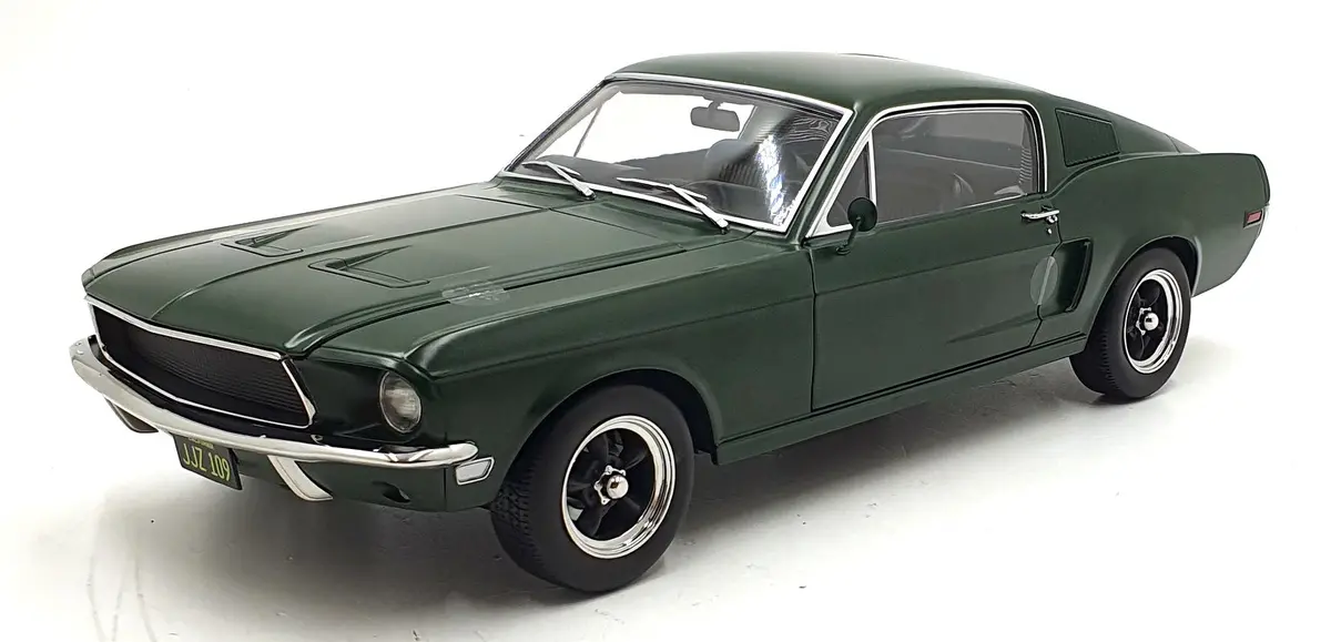 Kk Scale 1/12 Scale Kkdc120225 1968 Ford Mustang Gt Fastback Bullitt Matt Green 1