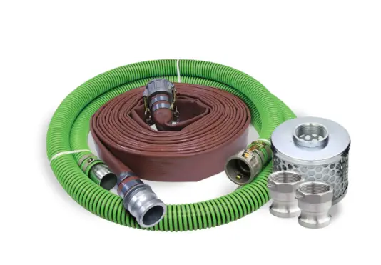 3 In. Camlock Suction & Layflat Discharge Water Pump Hose Kit 1