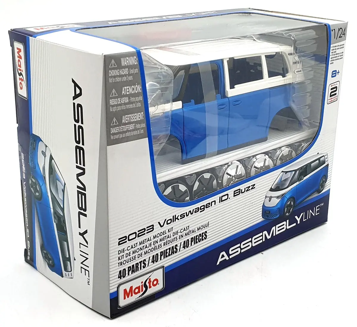 Maisto 1/24 Scale Diecast 39542 - 2023 Volkswagen Id Buzz - Blue 1