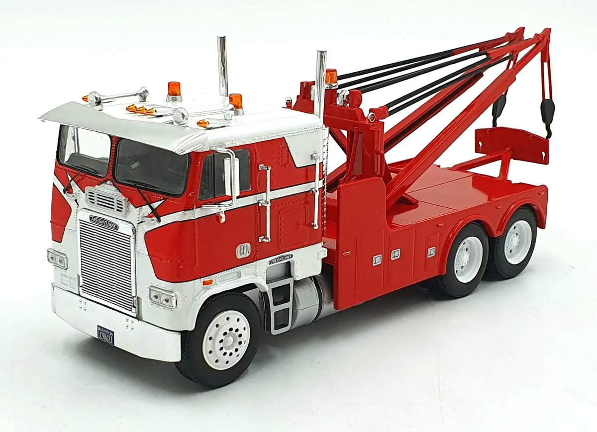 Ixo 1/43 Scale U43ttr002 - 1987 Freightliner Fla Tow Truck - Red 1