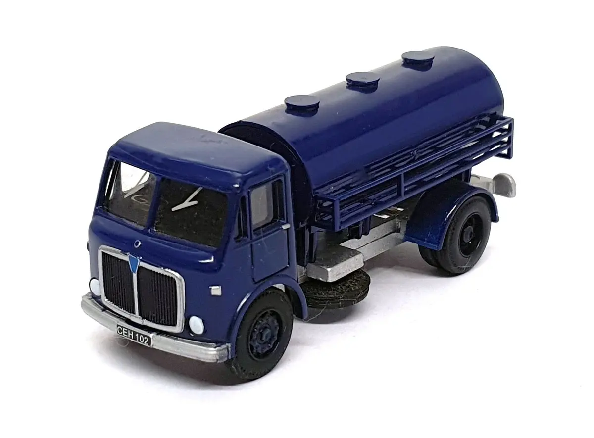Base Toys 1/76 Scale Amt-02 - Aec Mercury Tanker Truck - Dk. Blue 1