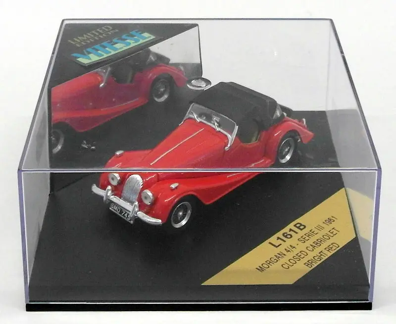 Vitesse 1/43 Scale Model Car L161b - 1961 Morgan 4/4 Serie Iii Closed Cabrio Red 1