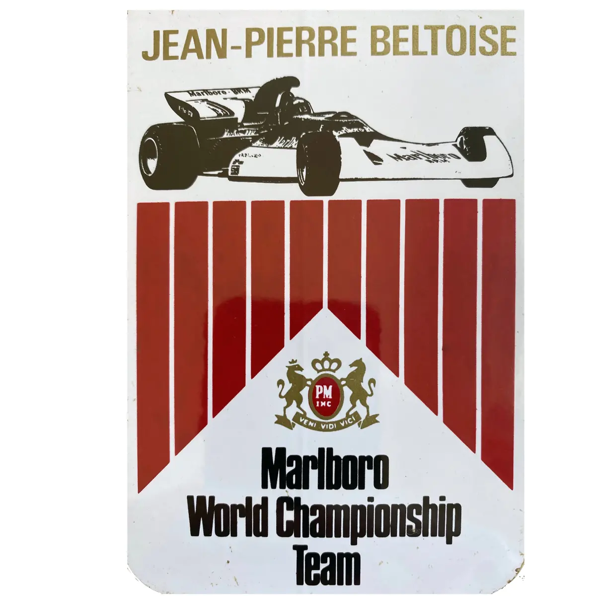 Marlboro Brm - Jean Pierre Beltoise - Driver Sticker 1