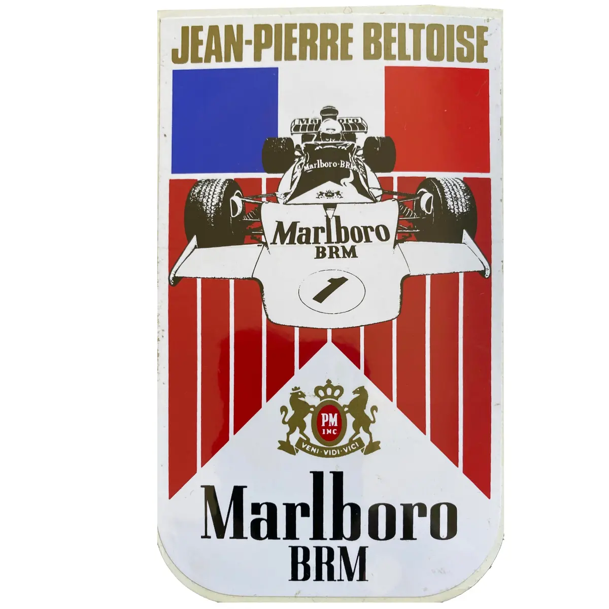 Marlboro Brm - Jean Pierre Beltoise - Driver Sticker 1
