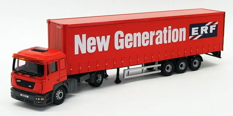 Corgi 1/50 Scale Model Truck Cc12701 - Erf Ecs Curtainside - New Generation 1
