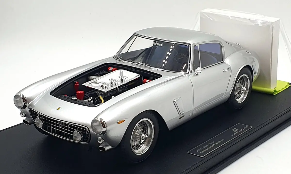 Top Marques 1/12 Scale Resin Tmr1205c - Ferrari 250 Gt Swb - Silver 1