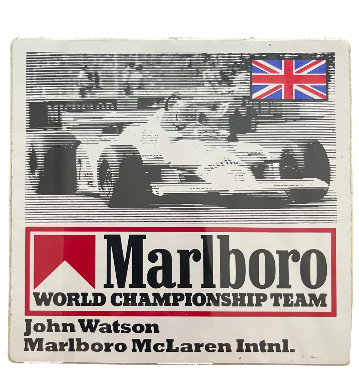Marlboro-World-Championship-Team-Driver-Sticker-John Watson - Marlboro Mclaren International 1
