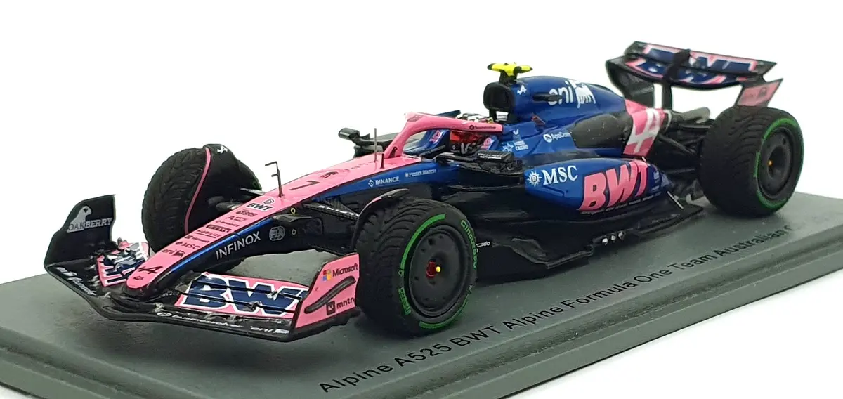 Spark 1/43 Scale S9585 - F1 Alpine A525 Bwt #7 Austraian Gp 2025 - Doohan 1