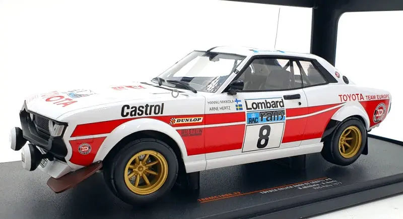 Ixo 1/18 Scale 18Rmc189a - Toyota Celica 2000 Gt Ra21 #8 Rac Rally 1977 1